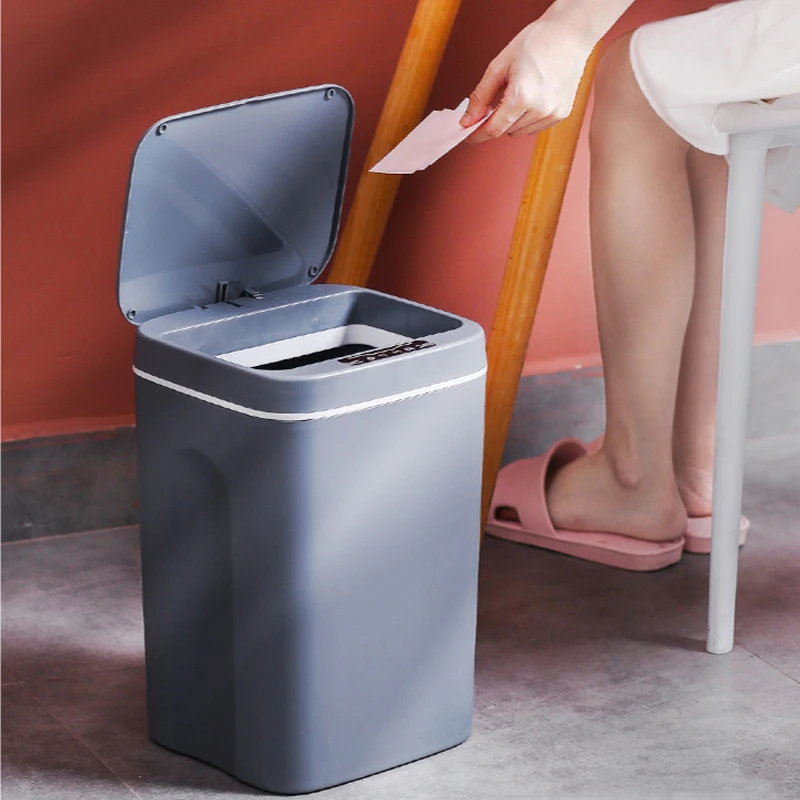 Умная Бытовая мусорная корзина 3S с автоматическим датчиком умным электрическая