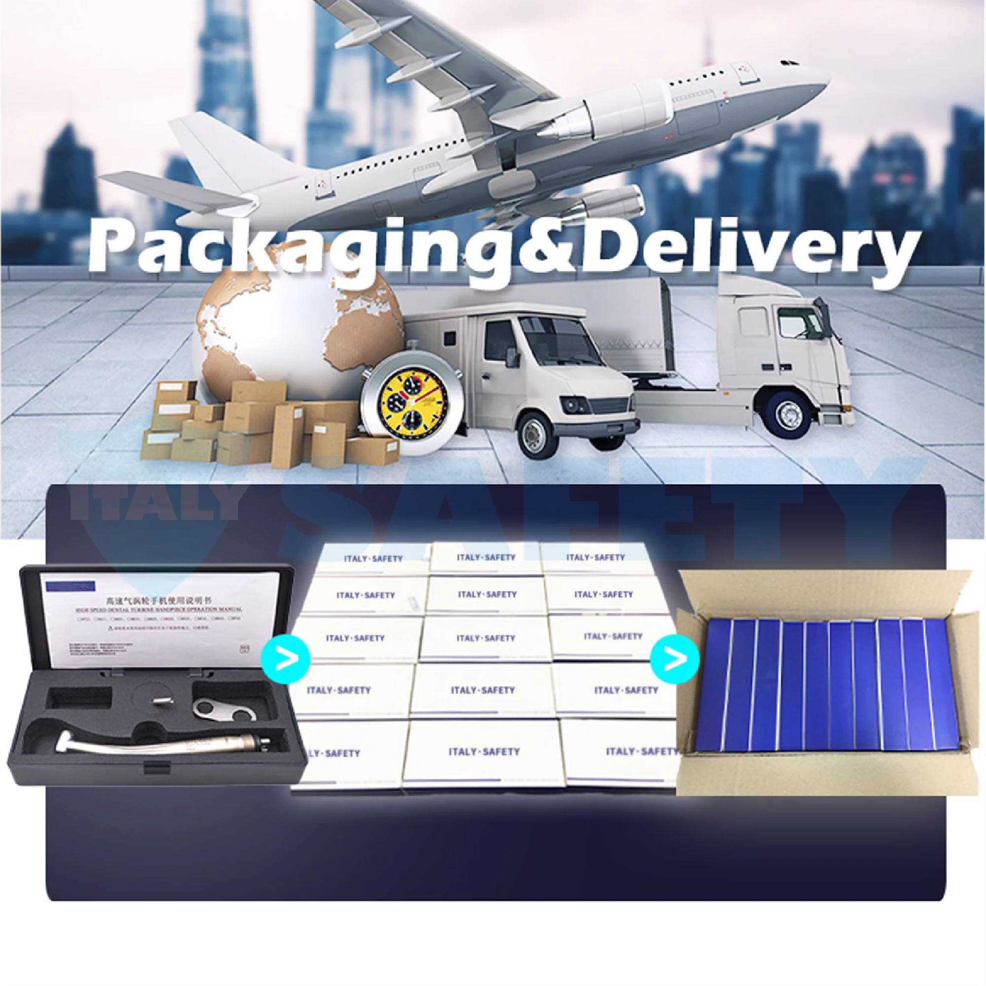 Безопасная двойная воздушная насадка не засорения высокоскоростной инструмент