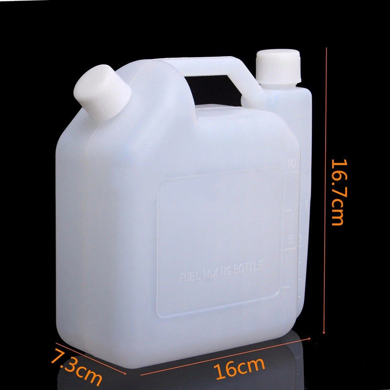

1.5L White 2-Stroke Oil Petrol Fuel Mixing Bottle Tank For Trimmer Chainsaw Tools Parts 1:25 Tool Storage Newly Fast Shipping
