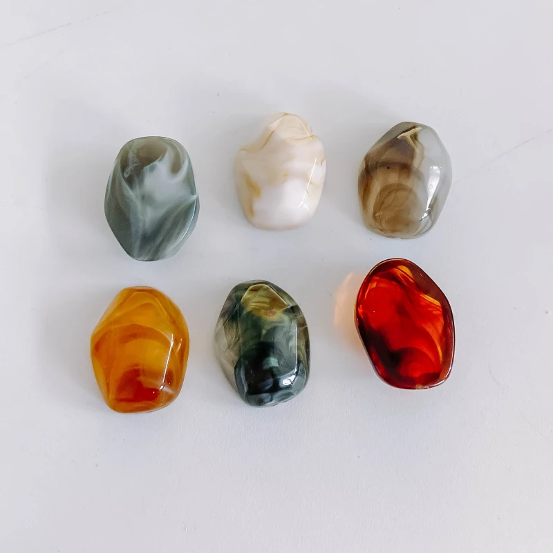 Resin Plastic Flat Back Irregular Spacer Pendant Earring Charms Accessories Jewelry Making Sipplies Diy Handmade wholesale 10pcs - купить по
