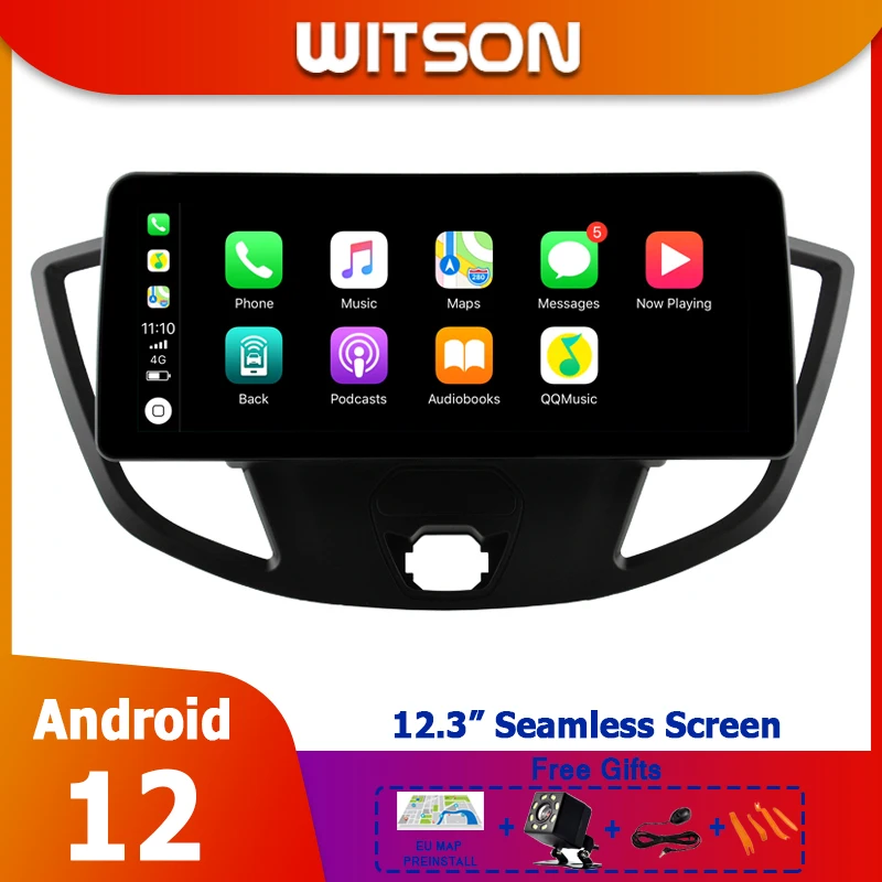 

WITSON 12,3 ''Android 12 радио для FORD TRANSIT 2015 2016 2017 2018 автомобильное стерео медиаплеер GPS Carplay WIFI BT