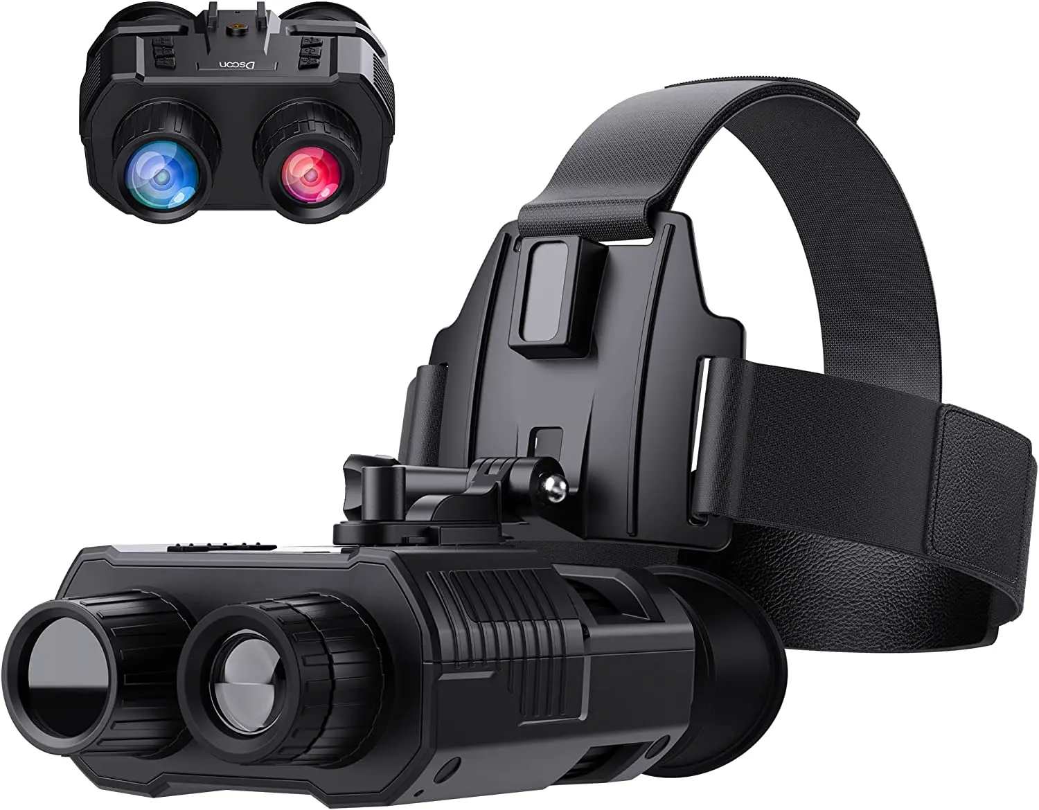 

2023 New Naked Eyes 3D Display Hands Free Tactical Night Vision Binoculars 1080P Digital Infrared Helmet Night Vision Goggles