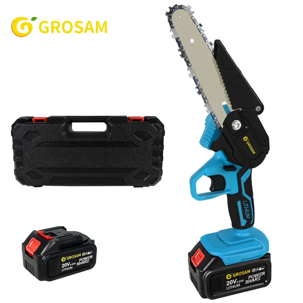 

21V Portable Mini Electric Pruning Saw Rechargeable Small Wood Spliting Chainsaw Woodworking Tool for Garden Orchard Branch Clip