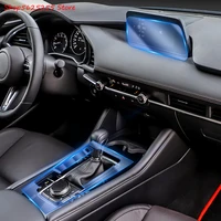 gear shift frame panel membrane for mazda 3 axela 2022 2020 2021 2019 interior protective film modification car decoration