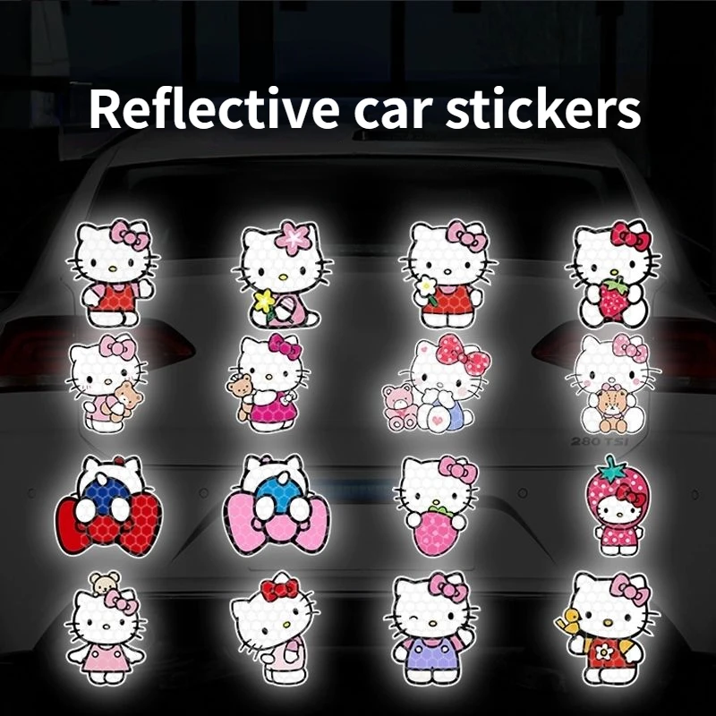 Лидер продаж стикер со светоотражающими рисунками милая модная наклейка для