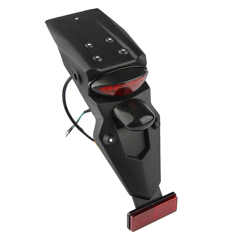 

Motorcycle Rear Fender Mudguard LED Brake Tail Light 36.2x9cm Motorcycle Fender Tail Light Accessories Kayo T2