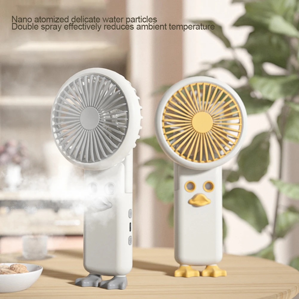 Портативный персональный вентилятор с USB-зарядкой мини-милый дизайн утки ручной