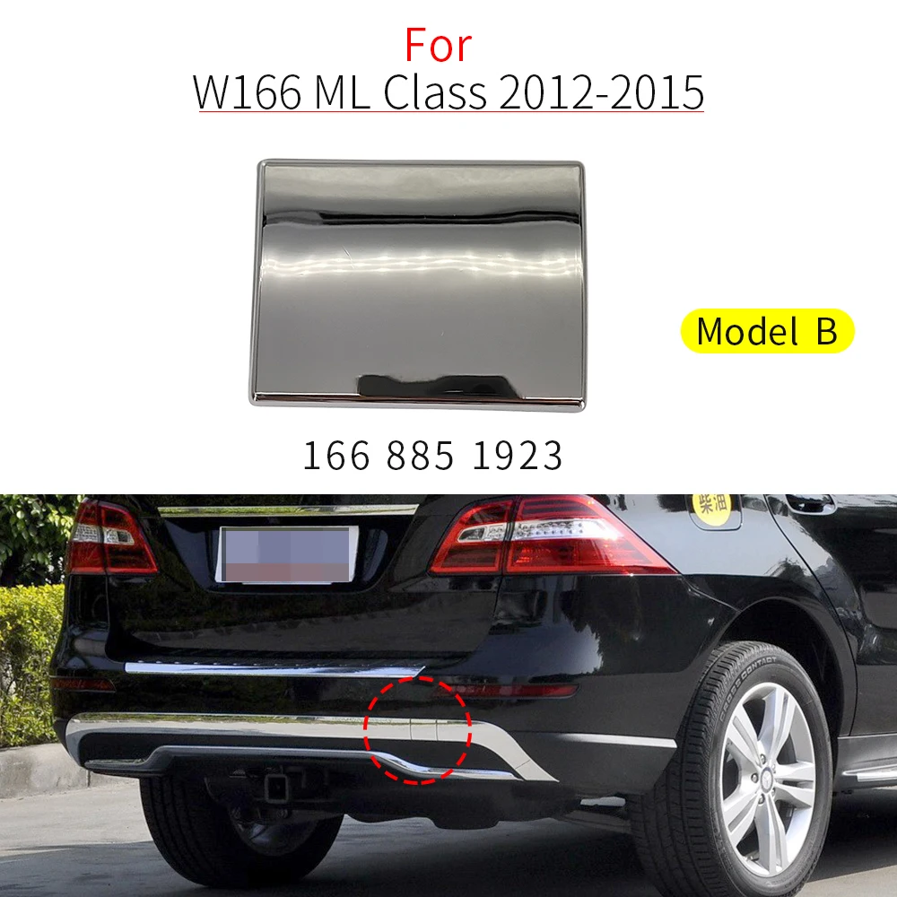 

Для Mercedes W166 Автомобильный задний бампер буксировочный крючок крышка серебряная для Benz ML Class ML300 ML320 ML400 ML450 2012-2015 1668551423