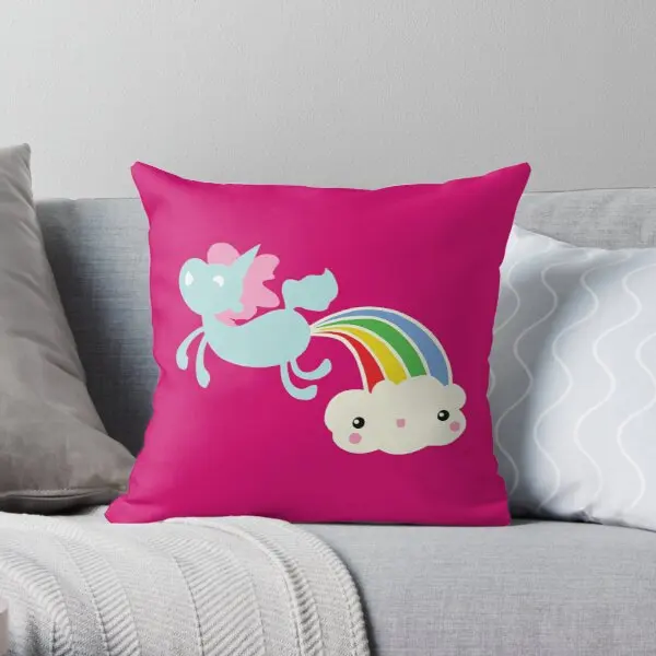 

Unicorn Farts Printing Throw Pillow Cover Decorative Home Anime Sofa Case Hotel Comfort Bedroom Fashion Pillows not include