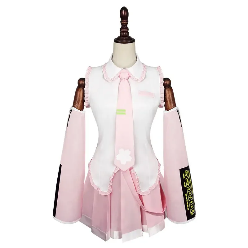 Комплект Мику в наличии Сакура Косплей Костюм Розовый Йошино Вишневый Цветок