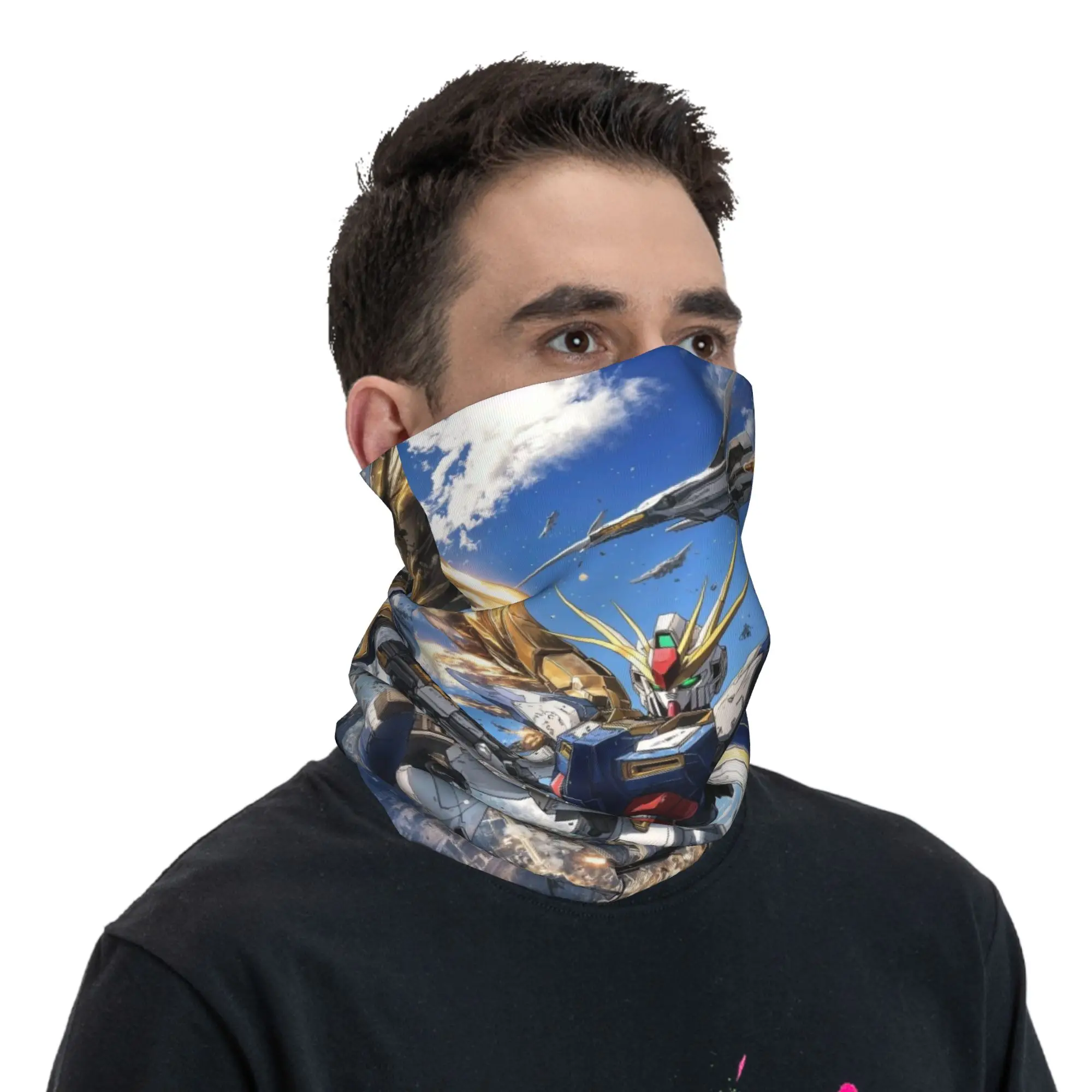 Фото Robot Movies (22) Bandana Cover Club Gundam Face Mask Hiking Универсальный дышащий платок для походов №5
