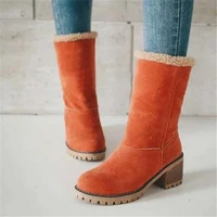women winter fur warm snow boots ladies warm wool booties ankle boot comfortable shoes plus size 35 43 casual women mid boots