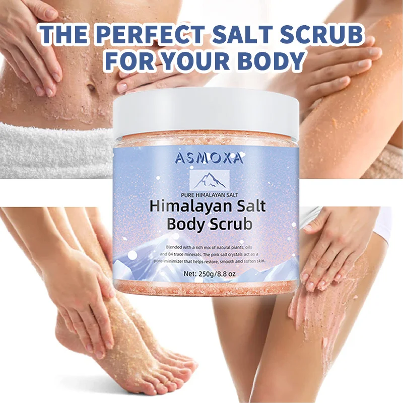 

Himalayan Salt Exfoliating Body Scrub Deep Cleansing Hydrating Face,Body Exfoliator Natural Salt Scrub for Skin Care,Foot Scrub