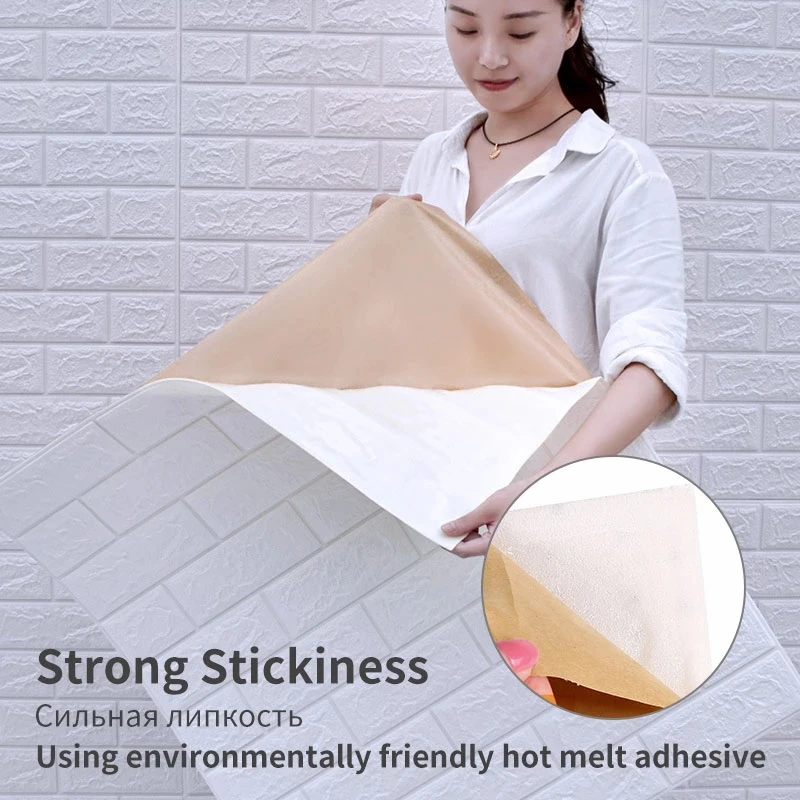 10 шт. 3D самоклеящаяся панель контактная бумага домашний декор настенные наклейки