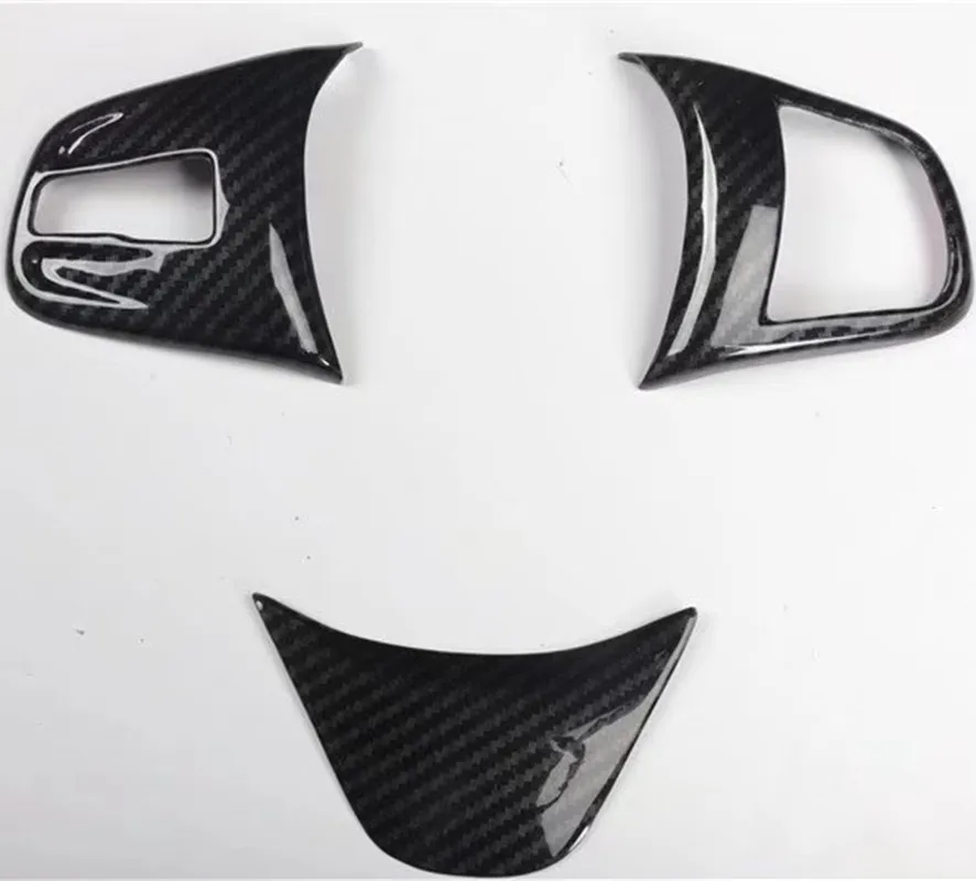 

Carbon Fiber ABS Car Steering Wheel Cover Trim Deocration Car Sticker For BMW X1 2016 2017 2018