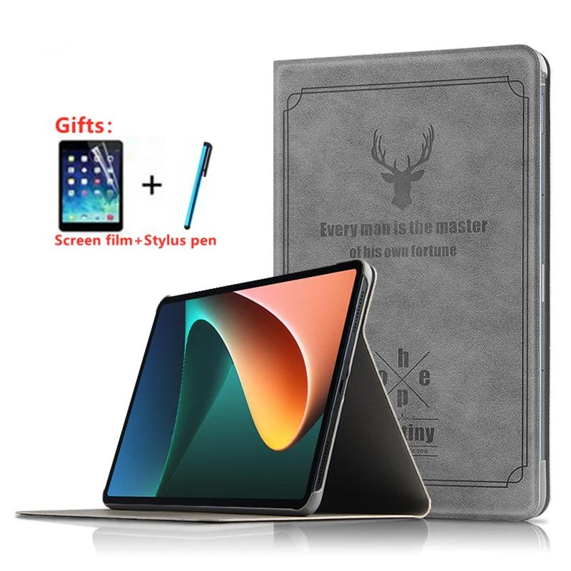 

Чехол для планшета Xiaomi Pad 5 MiPad 5 Pro 11 дюймов, из искусственной кожи с подставкой, защитный чехол для Mi pad 5 pro, Чехол + пленка + ручка