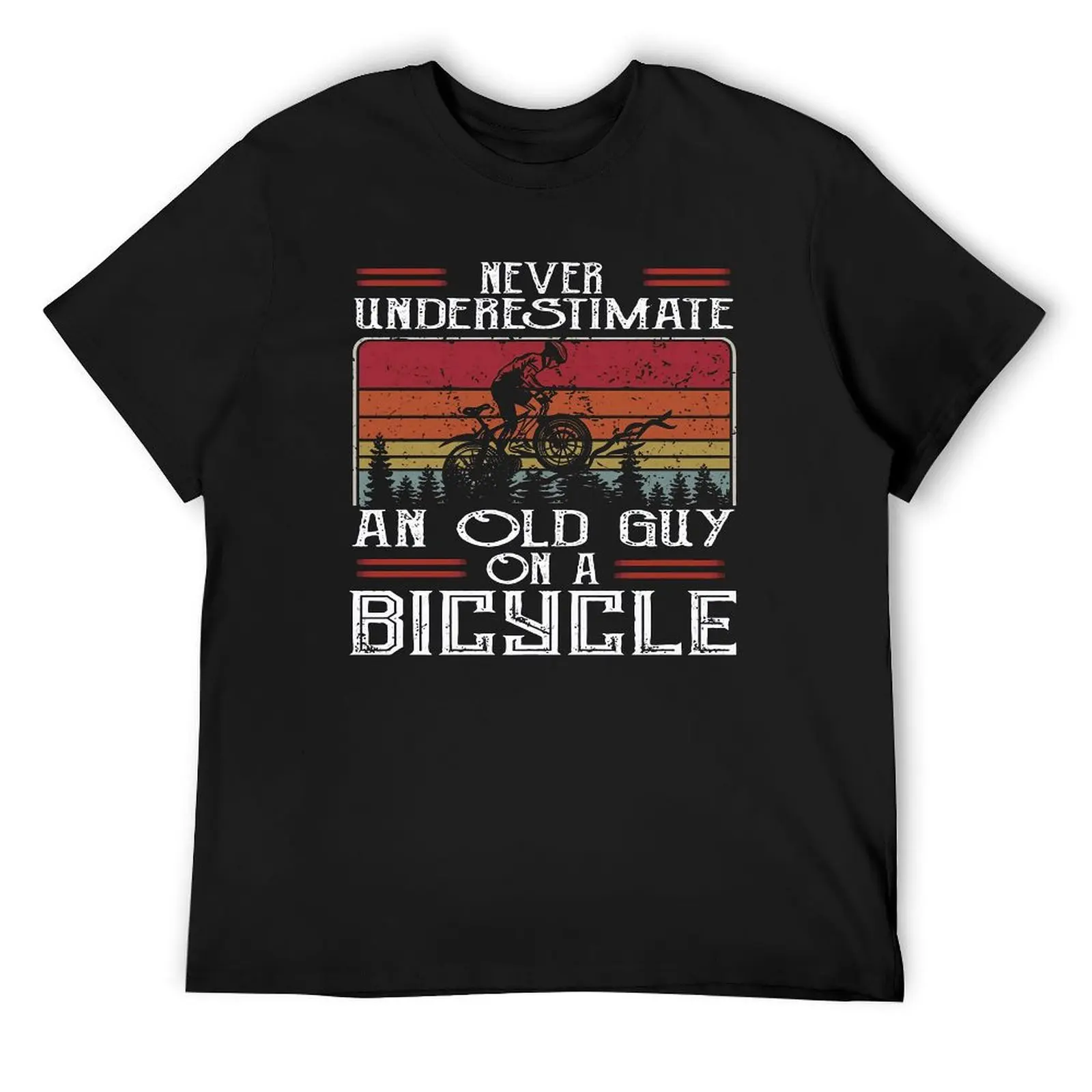 

Никогда не подучить старого человека на велосипеде, футболка, мужские крутые футболки, пляжные дизайнерские футболки с коротким рукавом, женские топы B