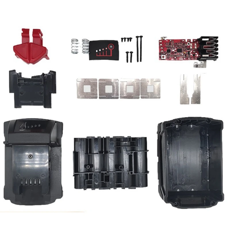 

JABS Battery Case+PCB Charging Circuit Board For Milwaukee M18 10 Core 18V 18650 Kit Li-Ion Battery Case Protective Board Kit