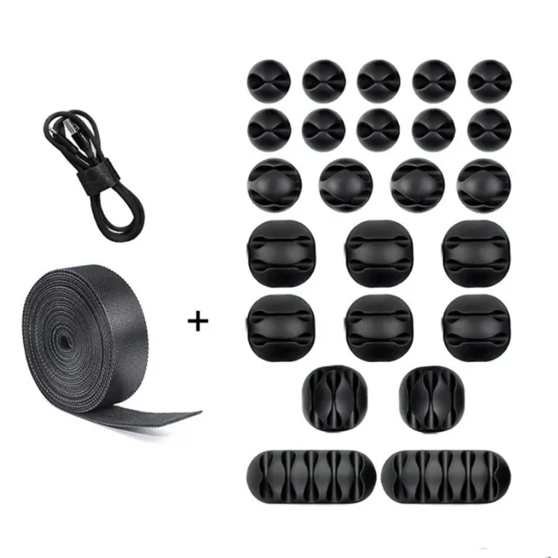 

New in New high quality Cable Organizer USB Cable Management Winder Desktop Tidy For Headphone Phone charging cable wire organiz