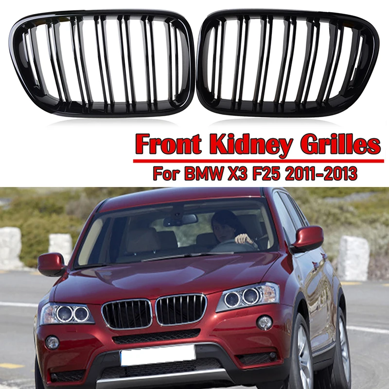 

Kidney Grille Bumper Black Racing Front Air Inlet Grill Fit For BMW X3 F25 2010-2014 Car Accessories Replacement Part