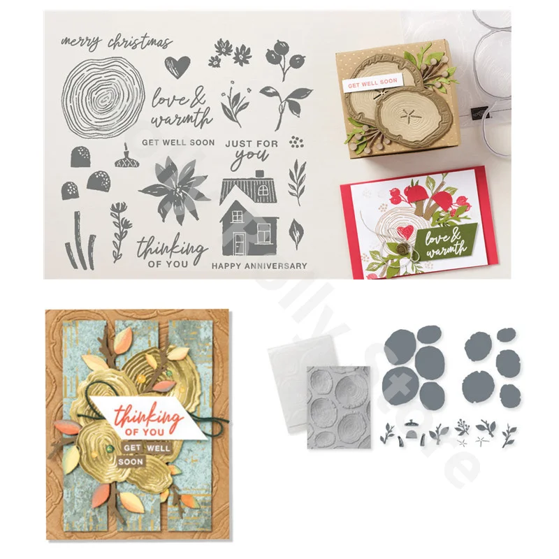 

Christmas Trunk Metal Cutting Dies And Clear Stamps For Scrapbooking Handmade Paper Cards Decoration Embossing Crafts 2022 New