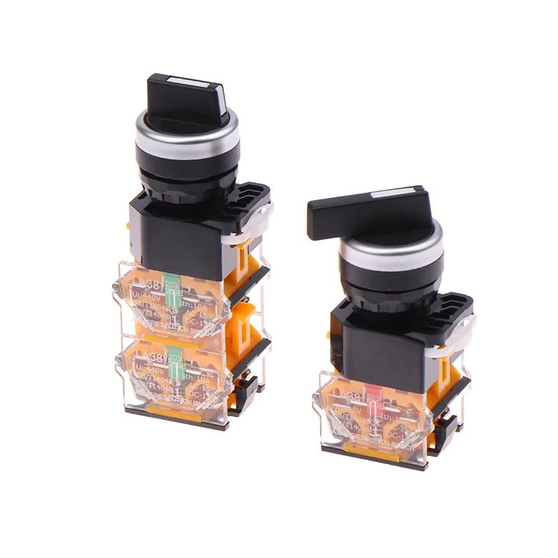 22 мм LA38-11X2/20X3/40X3 самоблокирующийся ручной переключатель 10A 400 В выключатель