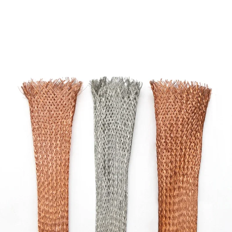 2 м луженый медный плетеный рукав мягкая расширяемая металлическая оболочка