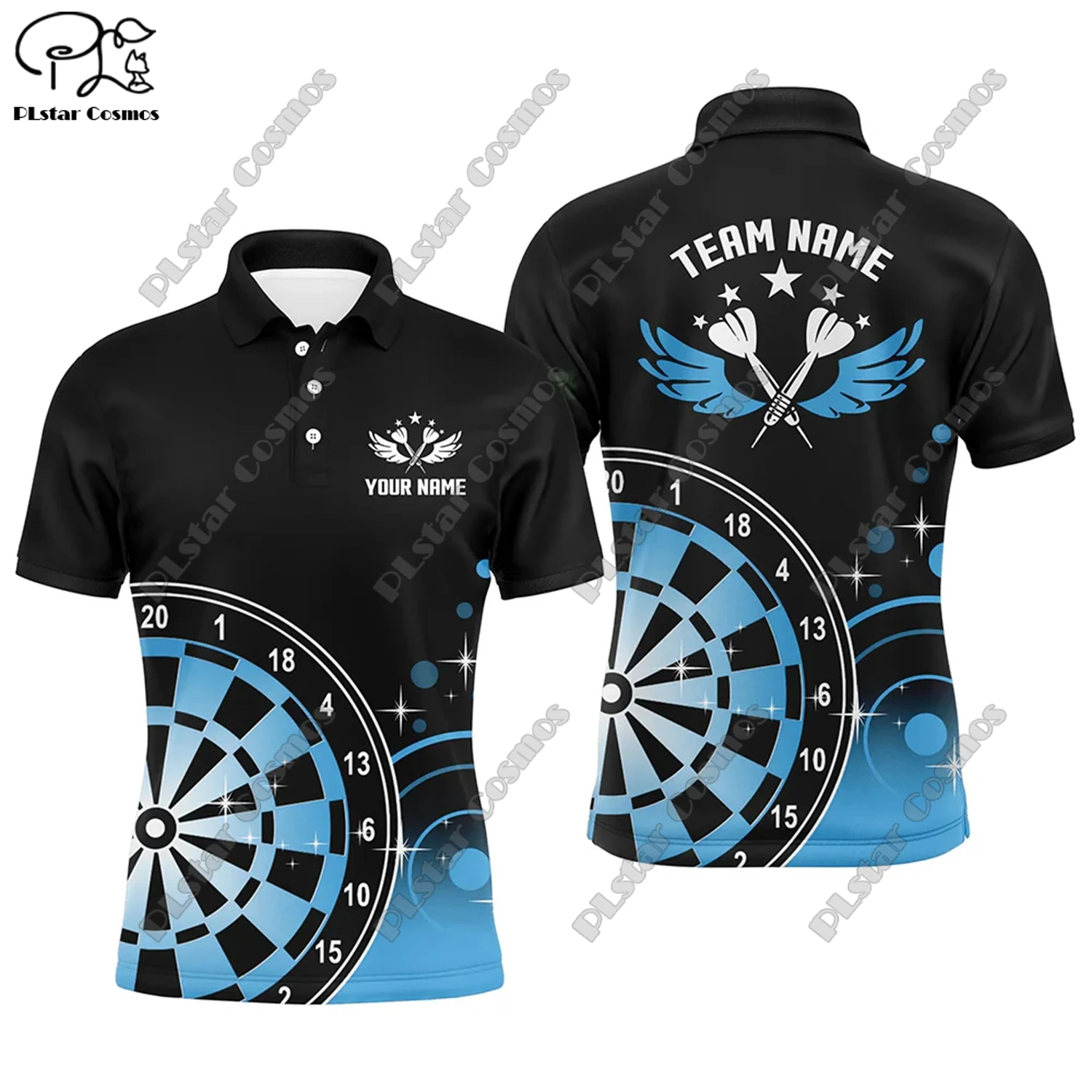 Футболка-поло с 3D-принтом пламени универсальная для отдыха спорта