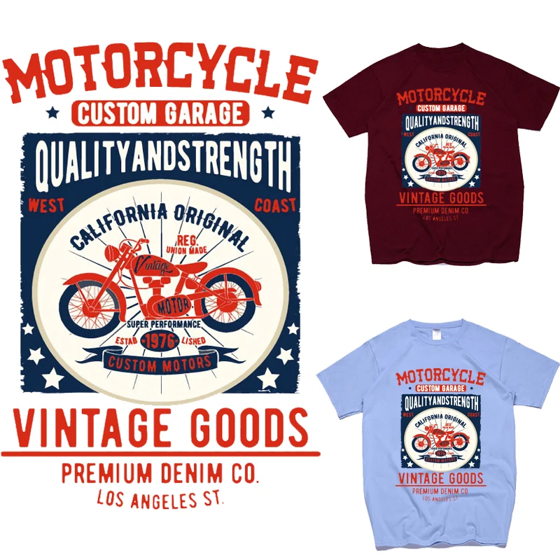 

Diy Stickers on Motorcycle Stripes Punk Applique Biker Patch Iron-on Transfers for Clothing Thermoadhesive Patches on Clothes