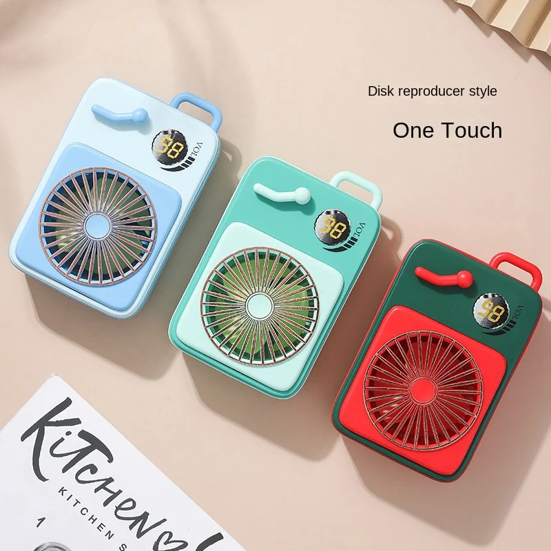 

Held Small Fan Mini Usb Rechargeable Student Portable Fan with Power Bank Office Dormitory Desktop Ventilation Fan