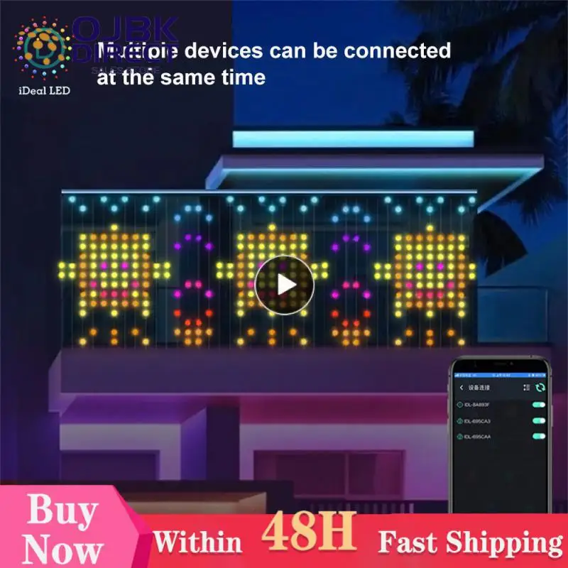 

App Control Led Curtain Light String Or Home New Year Lamp Rgb Curtain Garland Portable 2m Led Fairy String Lights Us Uk Eu