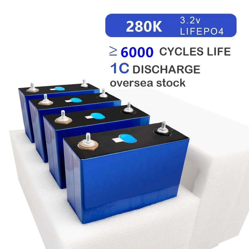 

3.2V 280AH Lifepo4 Battery cell Deep Cycle Battery Lithium Iron Camping 12V Batteries Made 200AH 300AH