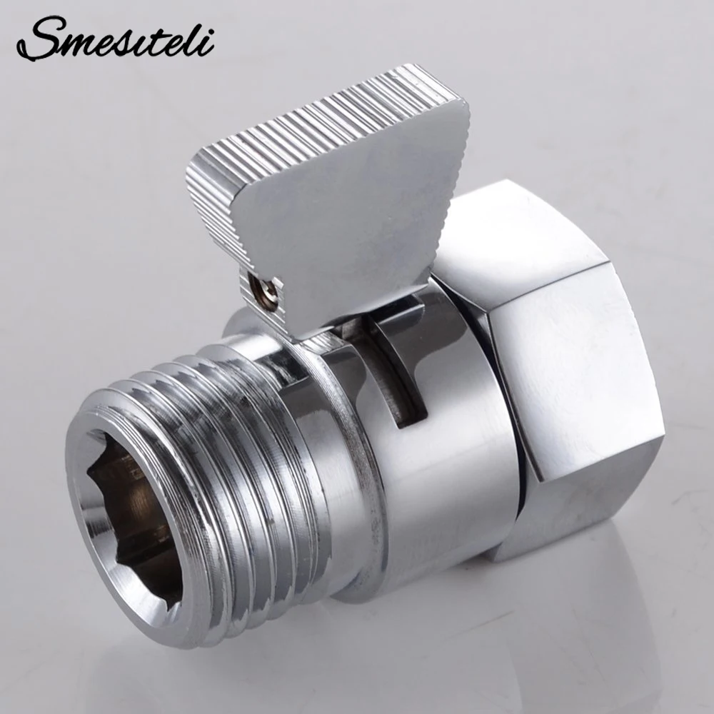 

Оптовая Smesiteli Уникальный полированный хромированный запорный клапан для душевой насадки из латуни с латунной ручкой