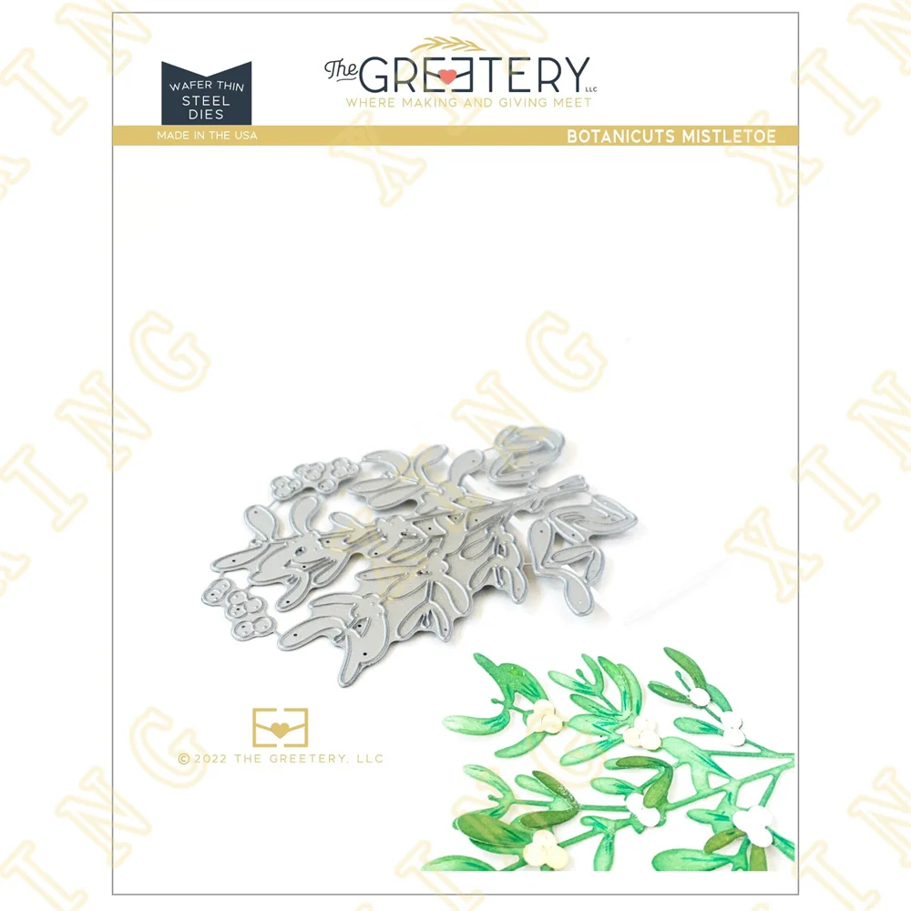 

Botanicuts Mistletoe New Metal Cutting Dies for Diy Scrapbooking Crafts Stencils Maker Photo Album Template Handmade Decoration