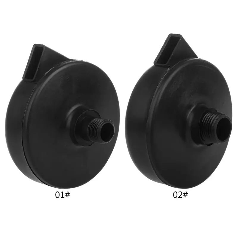 

16/20mm Black Plastic Male Threaded Exhaust Noise Muffler Air Filter Silencer Co