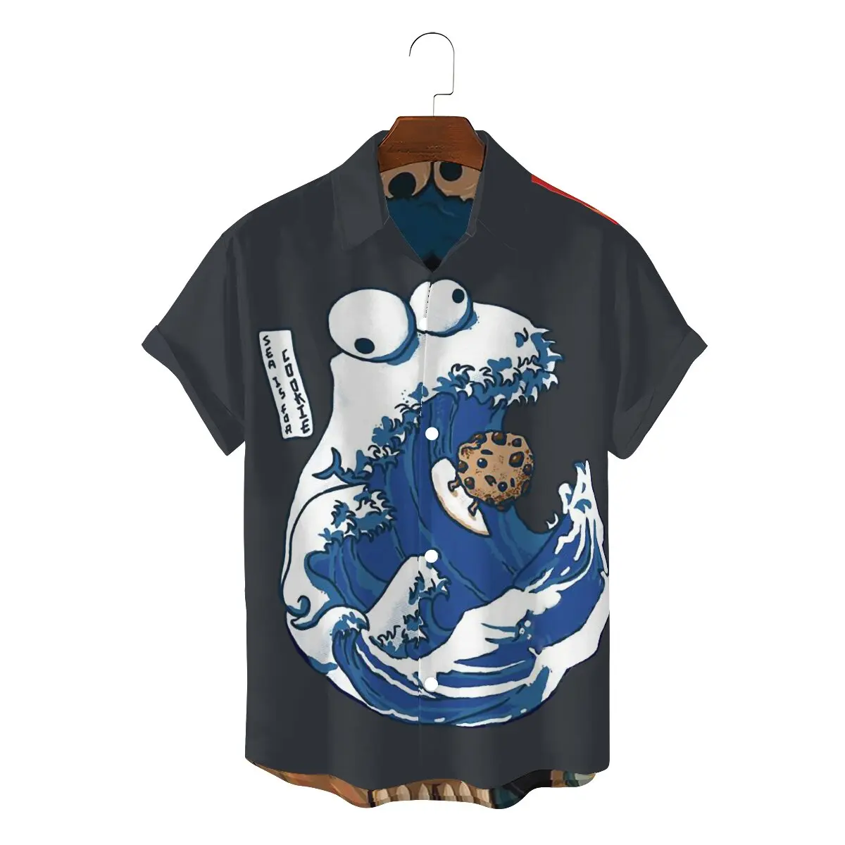 

Sesame Street 80s TV Series 3D Shirt Sea is for Cookie Basic Shirts Homme Men Clothes Ofertas Trendy