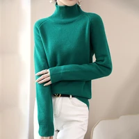 2022 new autumn winter women cashmere wool knitted pullover sweater long sleeve casual soft warm femme