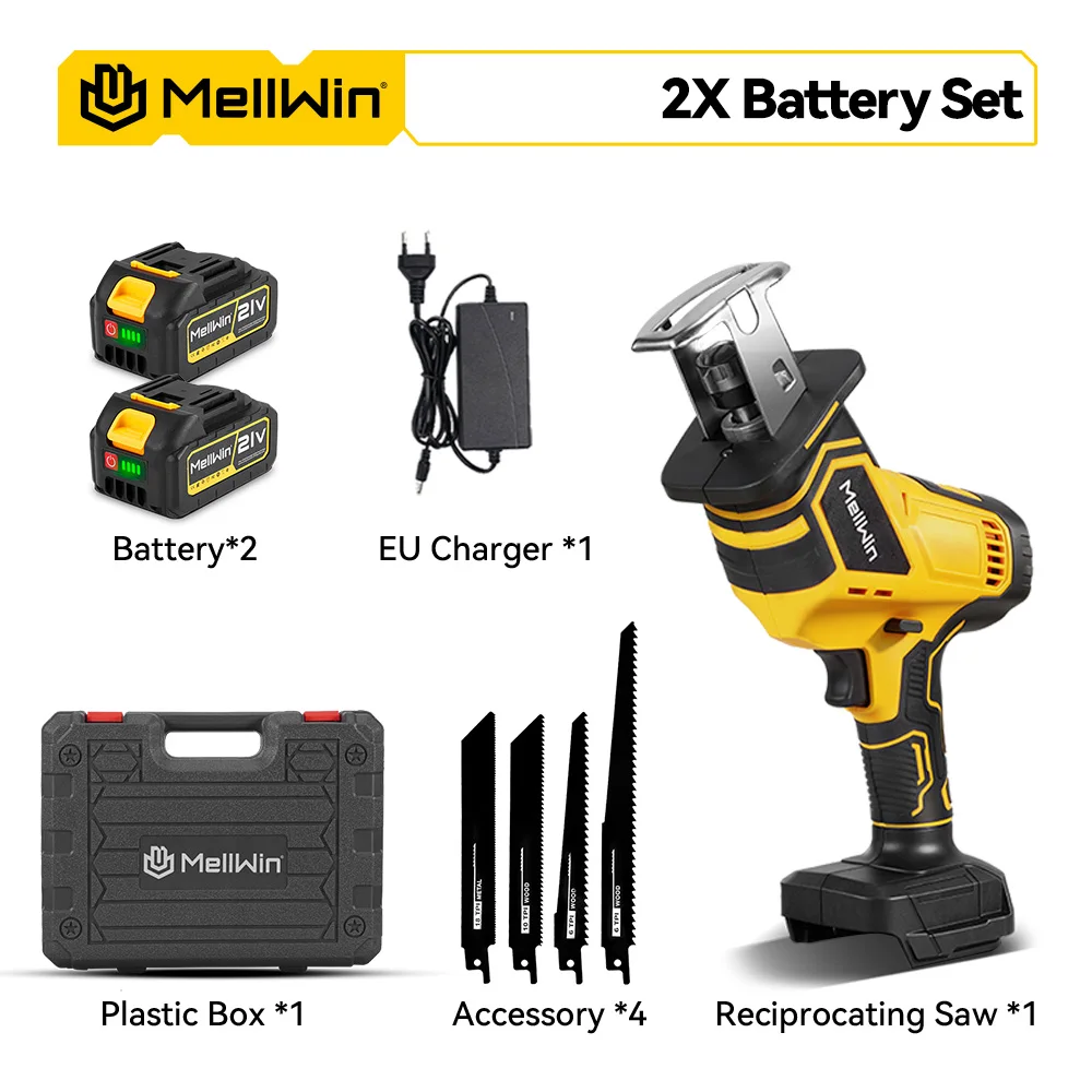 

MELLWIN 12000SPM Бесщеточная сабельная пила для Makita 18В