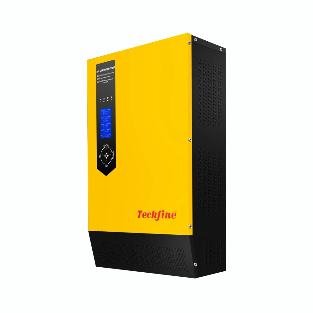 

TECHFINE 1000W 2000W 3000W 5000W 8000W 10KW Hybrid Solar Inverter WIth MPPT With Wifi Monitor for home solar system