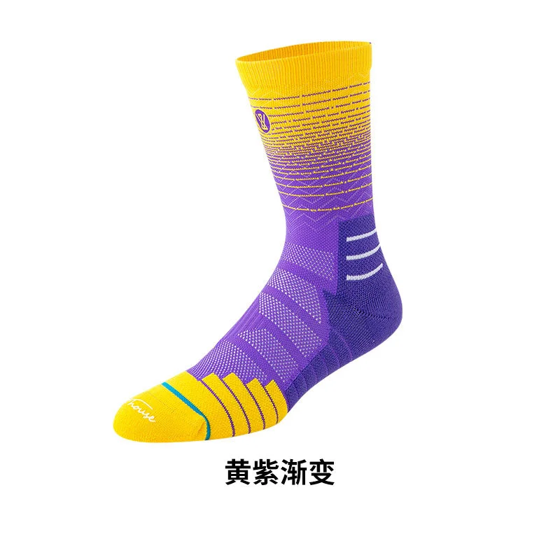 

Gradient Actual Basketball Elite Men Socks Professional Sports Sock Outdoor Cycling Climbing Running Breathable Adult Socks