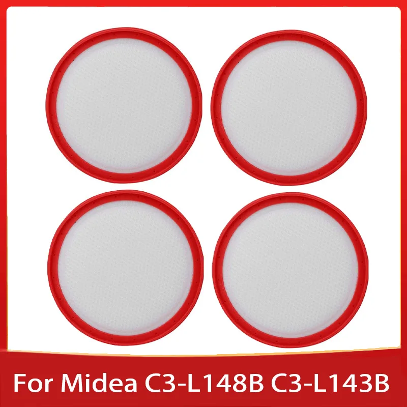 

Replacement Washable Vacuum Cleaner Round HV Filter Cotton HEPA filters elements for Midea C3-L148B C3-L143B VC14A1-VC 146/130mm