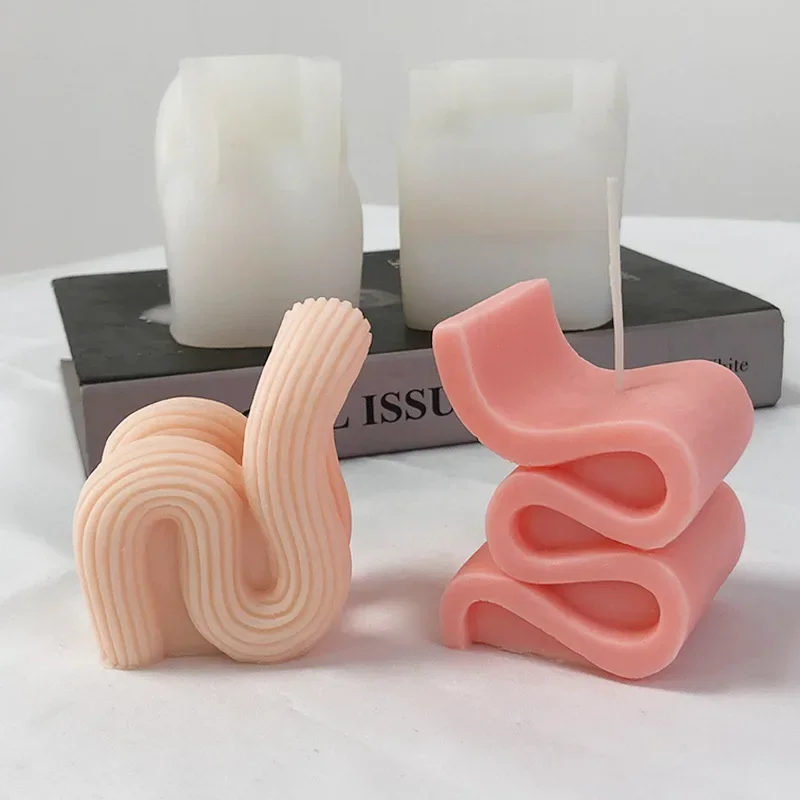 Нерегулярная геометрическая скульптурная форма для свечей диван стул свечи из