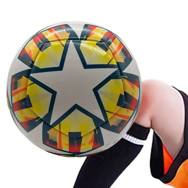 

Тренировочный мяч Soccerball, размер 5, бесшовный водонепроницаемый термополиуретан для улицы, дома, аксессуары для мелкой моторики для малышей, подростков