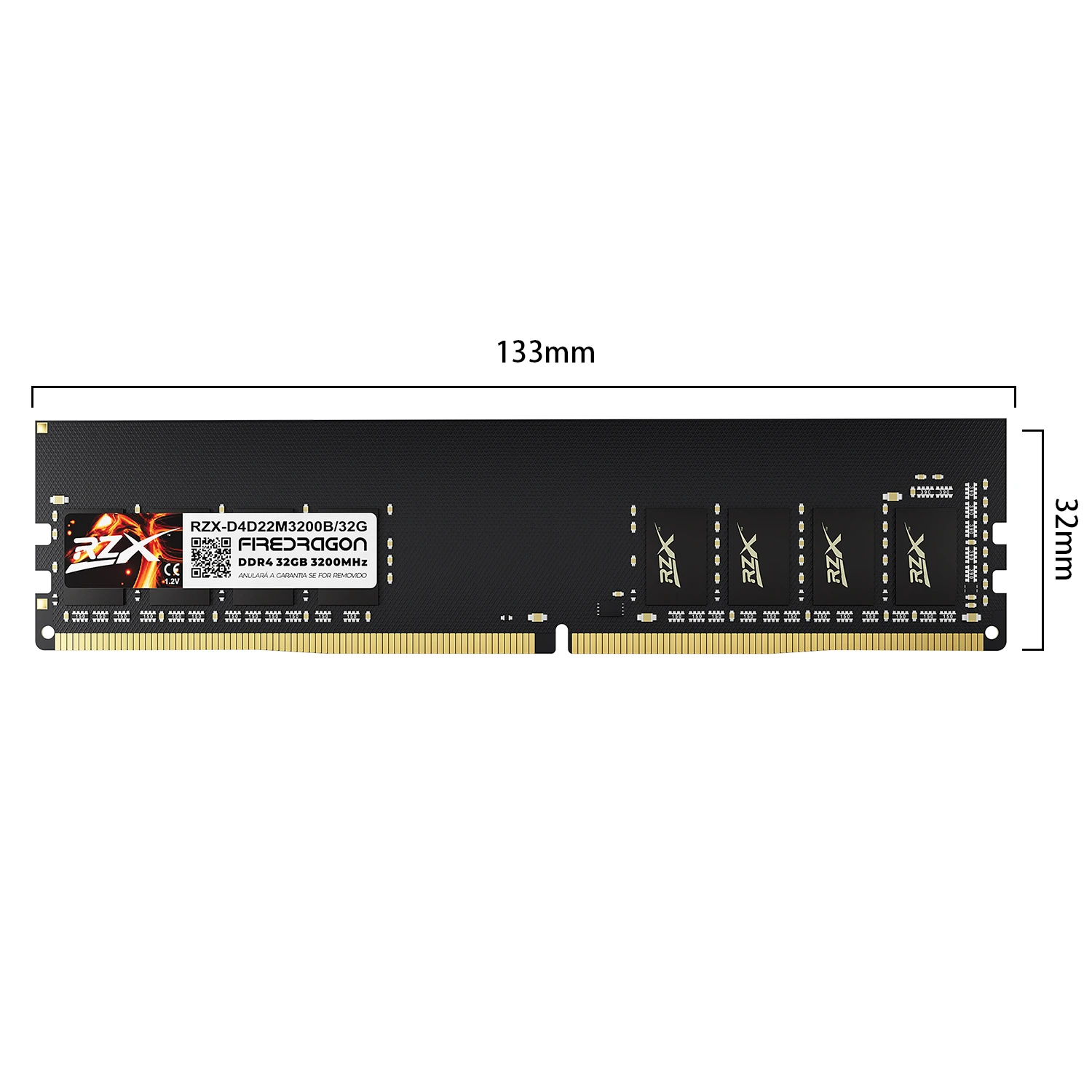 Оперативная память RZX DDR4 32/8/16 ГБ 2666/3200 МГц