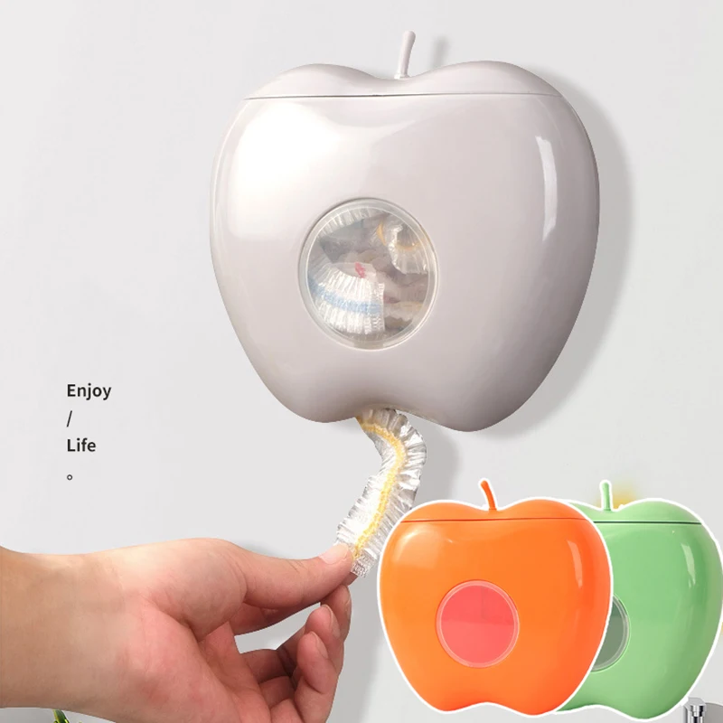 

Wall Mounted Fresh Keeping Bag Storage Box Disposable Food Cover Storage Container Kitchen Organizer For Plastic Elastic Bag