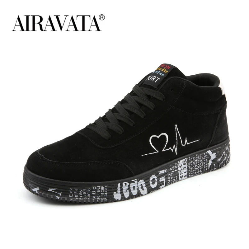 Skateboard Shoes Spring Autumn Walking Casual Sneakers Black Red Flat Lace-up Sneakers Footwear Size 35-44