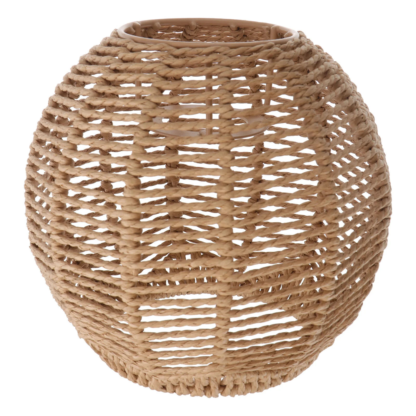

Imitation Rattan Lampshade Creative Household Cover Adornment Dimmable LED Bulbs The Accessory Rope Miss Boho Basket