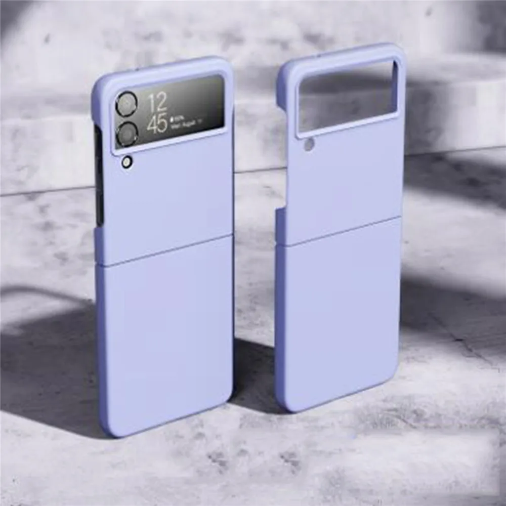 

Phone Case Ultra-thin Fuel Injection Folding Mobile Phone Case for Samsung Flip4 Anti-Greasy Durable And Wear-Resistant