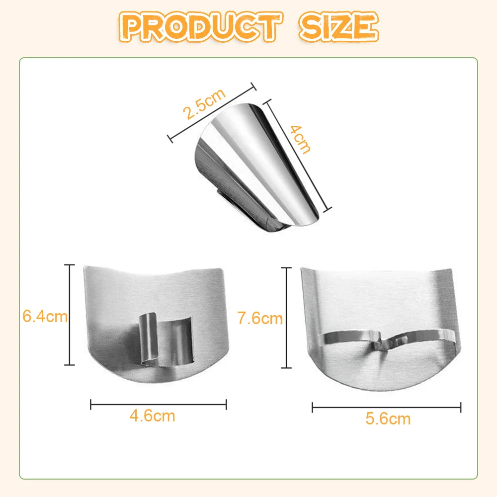 Stainless Steel Finger Protector Anti-cut Finger Guard Safe Vegetable Cutting Hand Protecter Kitchen Gadgets Kitchen Accessories images - 6