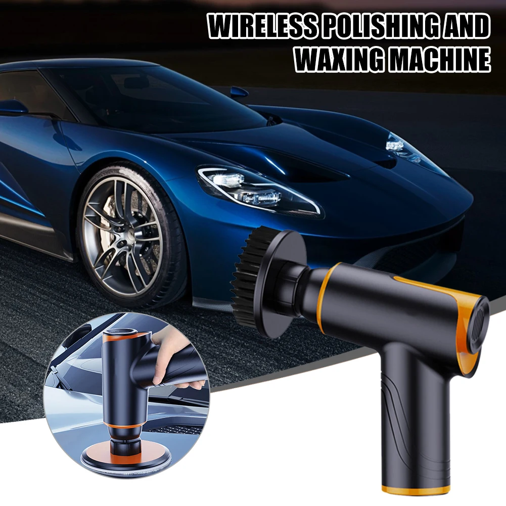 

Cordless Car Polish Machine Rechargeable Electric Polisher Ultra-Light 1800RPM 2 Speed Auto Waxing Buffing Machine Accessories
